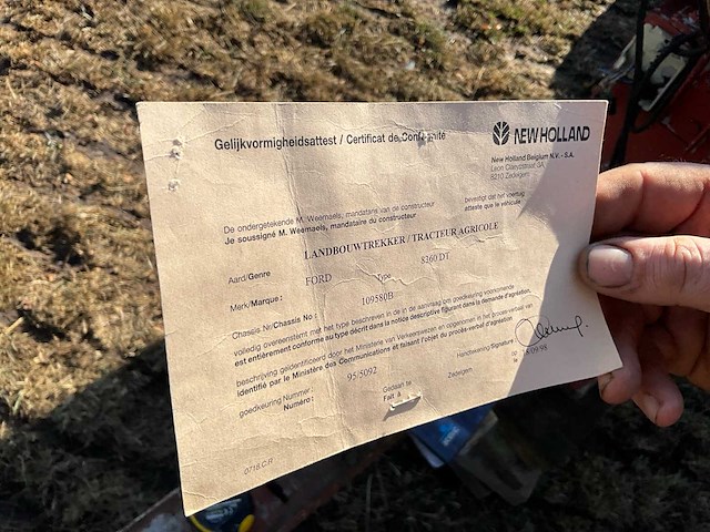 1998 new holland 8360 dt vierwielaangedreven landbouwtractor - afbeelding 24 van  30