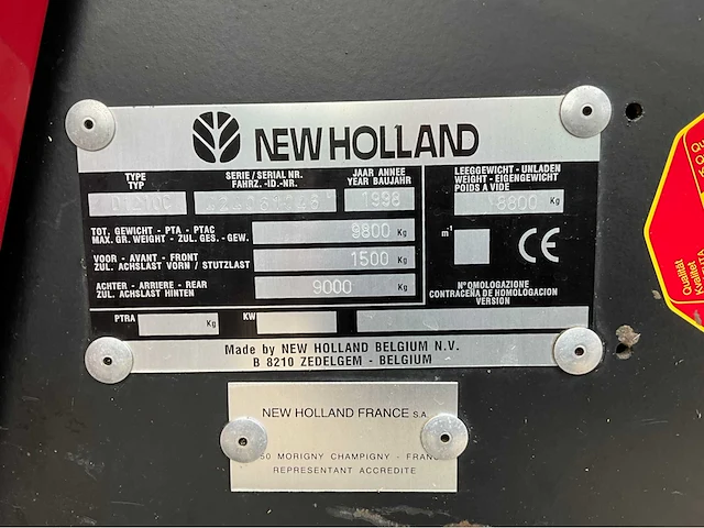 1998 new holland d12100 balenpers - afbeelding 17 van  17