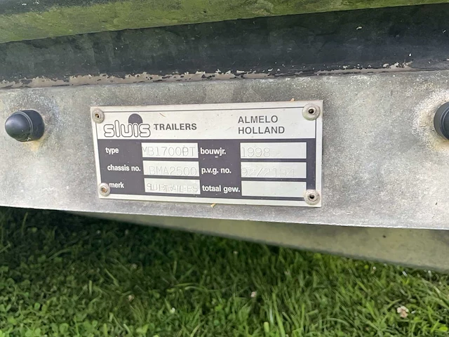 1998 sluis mb1700bt paardentrailer - afbeelding 16 van  33