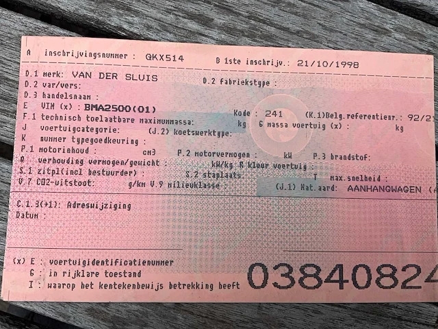 1998 sluis mb1700bt paardentrailer - afbeelding 24 van  33