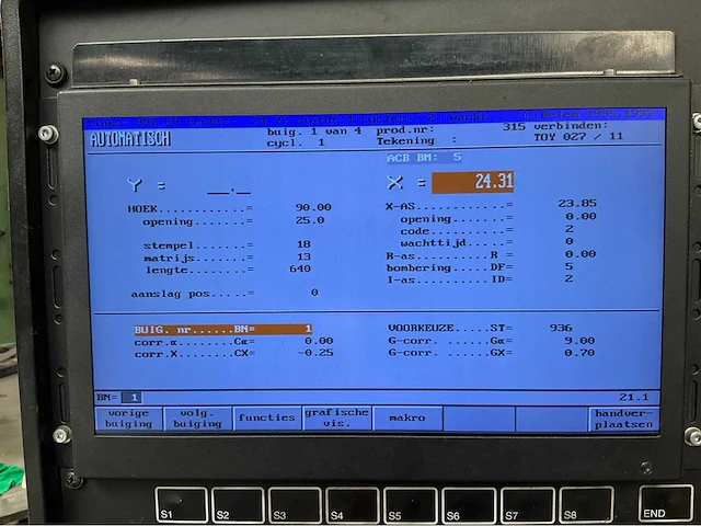 1998 trumpf trumabend v130 buigmachine - afbeelding 7 van  19
