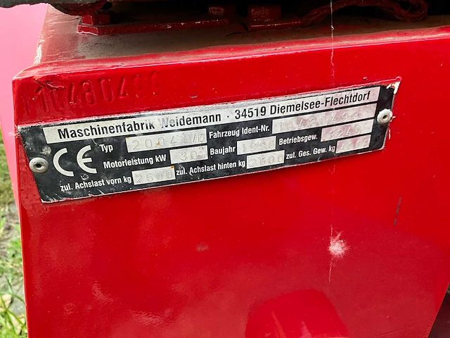 1998 weideman, 2004 d/d schranklader - afbeelding 15 van  24