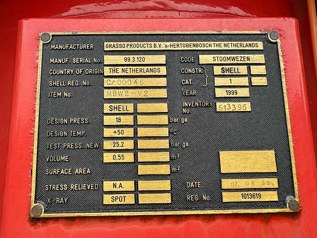 1999 daf ae55ce brandweerwagen - rosenbauer monnex poederblusinstallatie - afbeelding 33 van  35