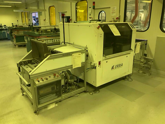 1999 ekra / beltron e5 automatic screenprinter met optical positioning en ir oven - afbeelding 1 van  23