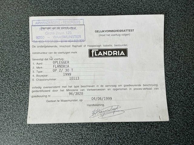 1999 flandria op 2/30t - afbeelding 20 van  24