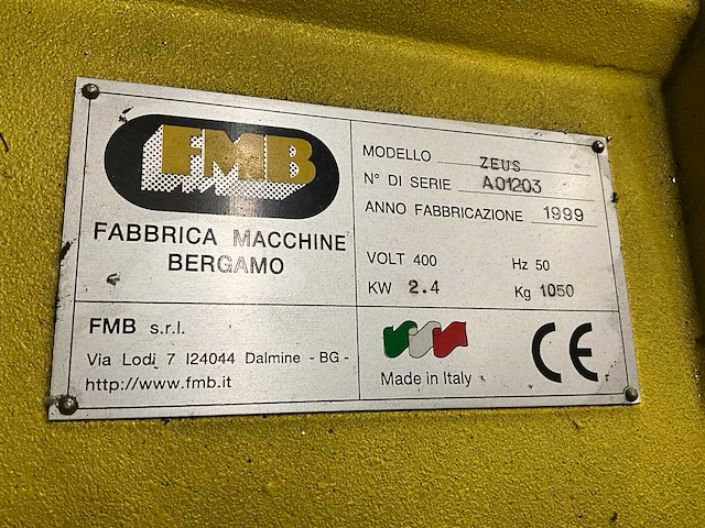 1999 fmb zeus verticale automatische bandzaagmachine - afbeelding 12 van  12