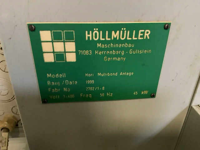 1999 höllmüller hori multiband anlage opruwer binnenlagen lijn - afbeelding 16 van  24