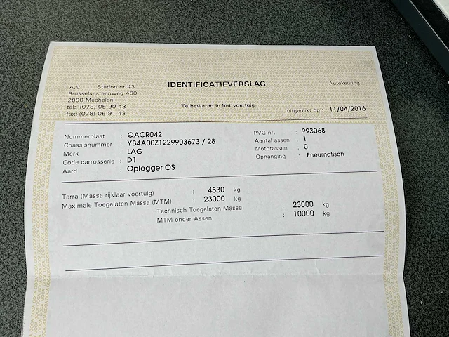 1999 lag 0-23-r oplegger - afbeelding 10 van  25