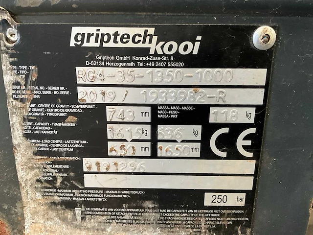 1999 mitsubishi fd30 vorkheftruck - afbeelding 20 van  20
