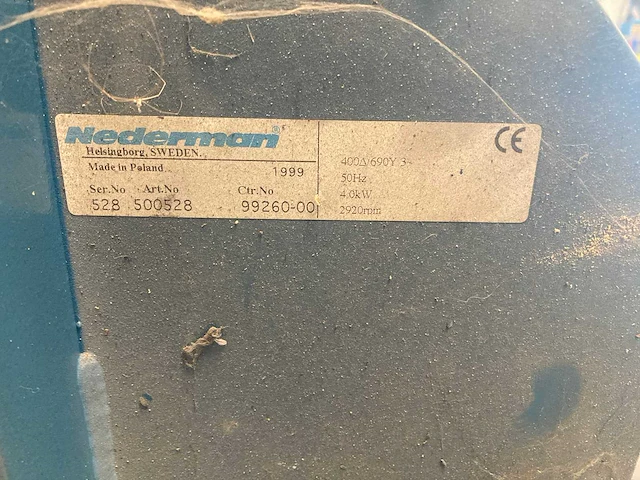 1999 nederman 500528 overige garage inventaris (2x) - afbeelding 6 van  8