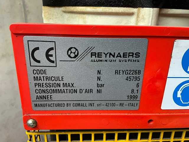 1999 reynaers ponsmachine 2 stuks - afbeelding 16 van  16