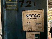 1999 sefac industries 1200m72 mobiele hefbrug (4x) - afbeelding 5 van  20