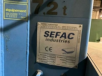 1999 sefac industries 1200m72 mobiele hefbrug (4x) - afbeelding 7 van  20