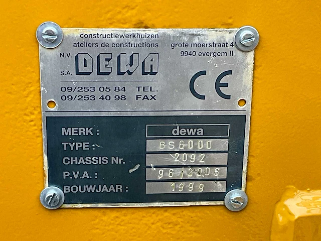 1999 stalmestverspreider dewa bs6000 - afbeelding 9 van  18