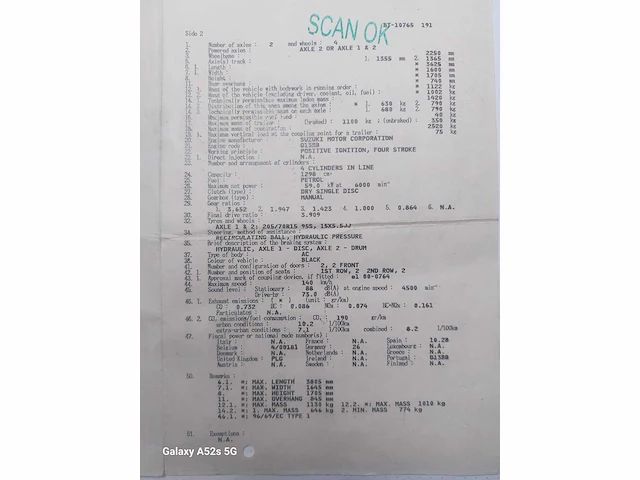 1999 suzuki jimny jeep pick-up vrachtwagen - afbeelding 11 van  11