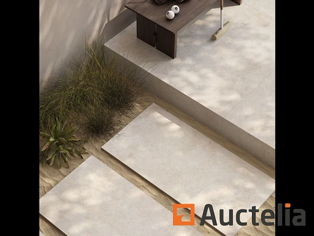 19m² buitentegels, travertijneffect 60x120 x20mm - afbeelding 1 van  1