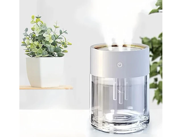 1l grote capaciteit kleurrijke lichtgevende luchtbevochtiger - afbeelding 1 van  4