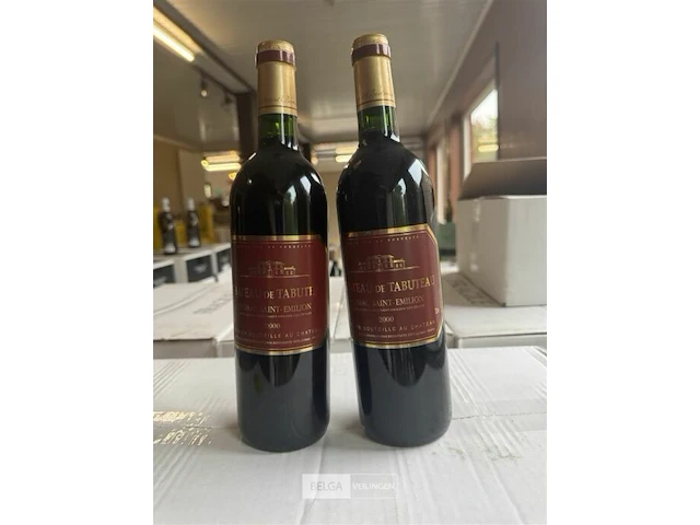 1x 1 doos chateau de tabuteau lussac saint emilion 2000 - afbeelding 2 van  6