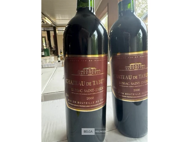 1x 1 doos chateau de tabuteau lussac saint emilion 2000 - afbeelding 3 van  6