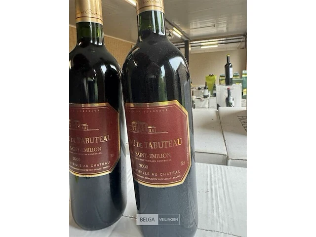 1x 1 doos chateau de tabuteau lussac saint emilion 2000 - afbeelding 4 van  6