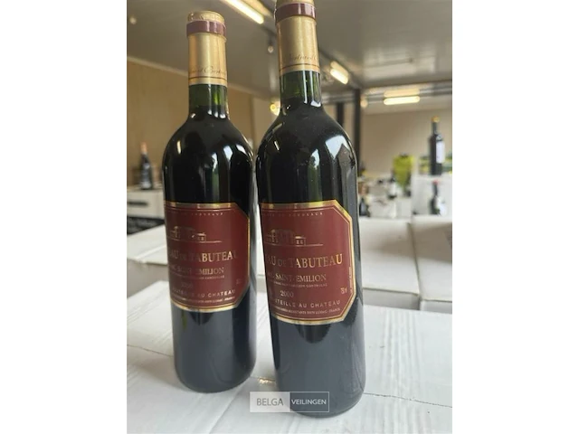 1x 1 doos chateau de tabuteau lussac saint emilion 2000 - afbeelding 5 van  6