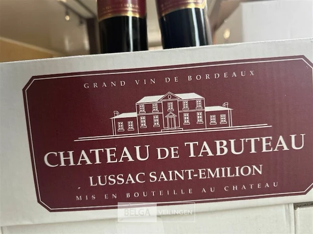 1x 1 doos chateau de tabuteau lussac saint emilion 2000 - afbeelding 6 van  6