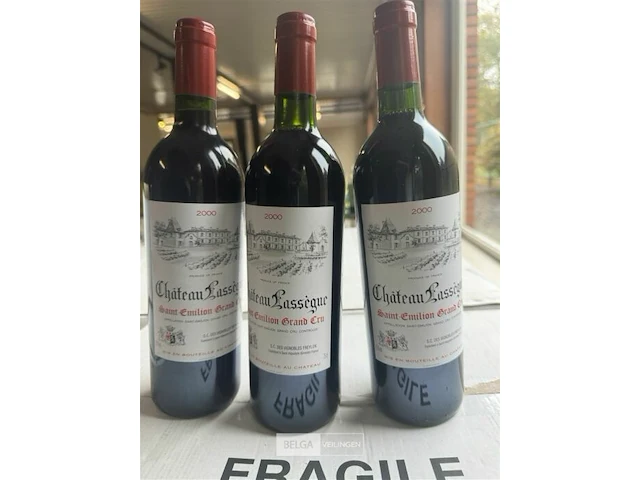 1x 1 doos chateau lassegne saint emilion grand cru 2000 - afbeelding 3 van  5