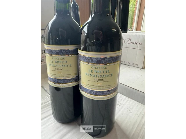 1x 1 doos chateau le breuil renaissance medoc 2000 - afbeelding 2 van  3