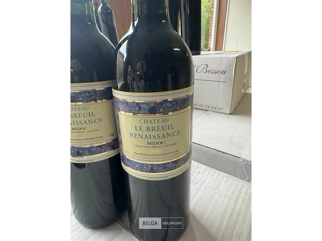 1x 1 doos chateau le breuil renaissance medoc 2000 - afbeelding 3 van  5