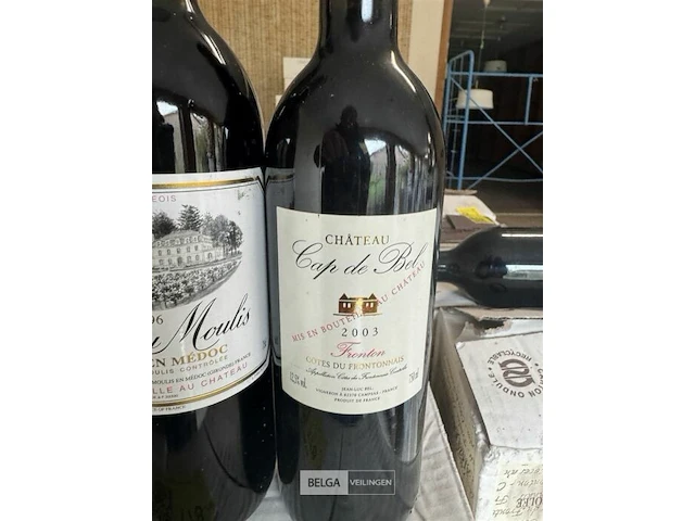 1x 1 doos chateau moulis 1996 en 1x 1 doos chateau cap de bel 2003 - afbeelding 4 van  6