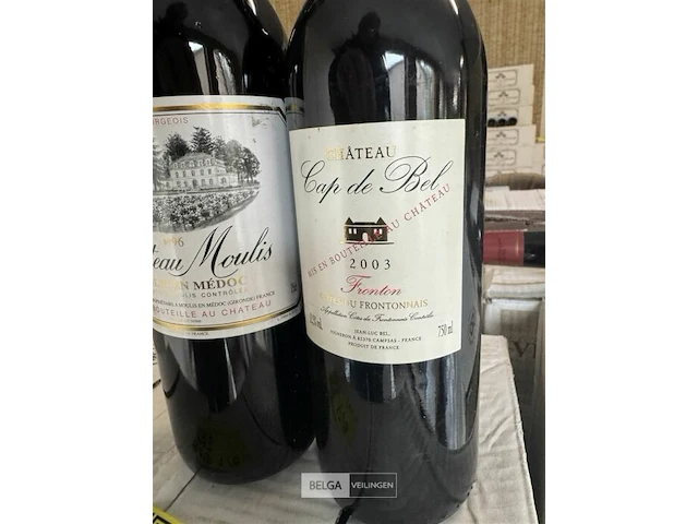 1x 1 doos chateau moulis 1996 en 1x 1 doos chateau cap de bel 2003 - afbeelding 6 van  6