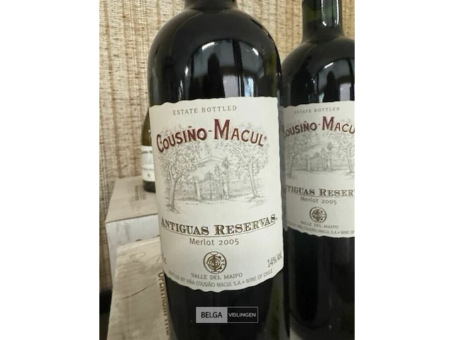 1x 1 doos cousino macul antiguas reservas merlot 2005 - afbeelding 2 van  3