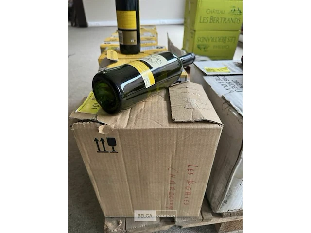 1x 1 doos les bories chardonnay 2007 - afbeelding 2 van  3