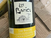 1x 1 doos les bories chardonnay 2007 - afbeelding 3 van  3