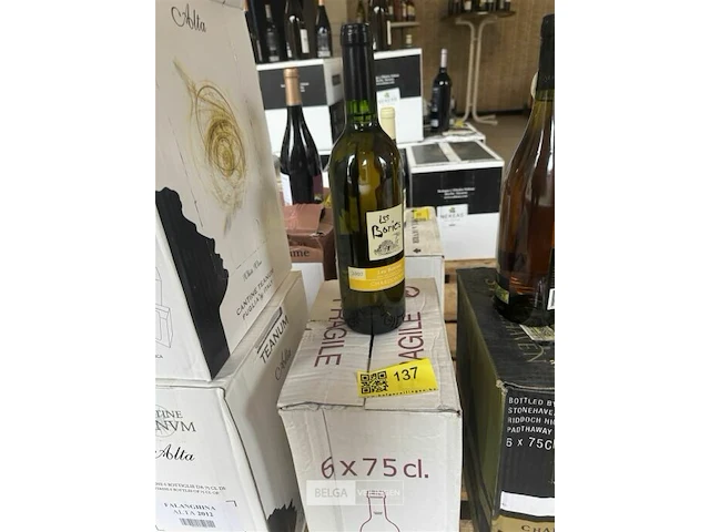 1x 1 doos les bories chardonnay 2007 - afbeelding 1 van  3