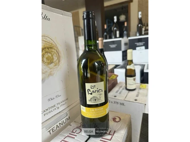 1x 1 doos les bories chardonnay 2007 - afbeelding 2 van  3