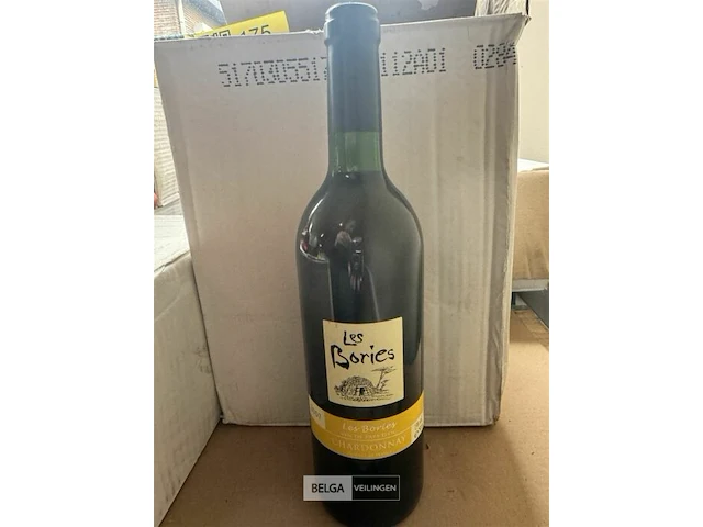 1x 1 doos les bories chardonnay 2007 - afbeelding 3 van  4