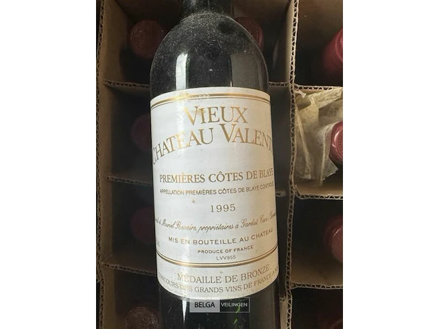 1x 1 doos vieux chateau valentin 1995 - afbeelding 2 van  4