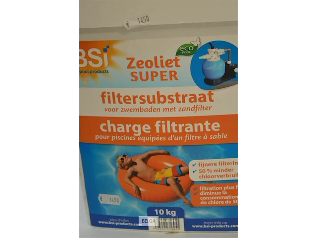 1x 10kg zeoliet super - filtersubstraat voor zwembaden met zandfilter - afbeelding 2 van  2