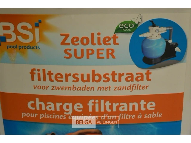 1x 10kg zeoliet super - filtersubstraat voor zwembaden met zandfilter - afbeelding 2 van  2