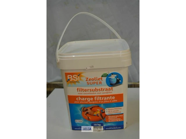 1x 10kg zeoliet super - filtersubstraat voor zwembaden met zandfilter - afbeelding 1 van  2