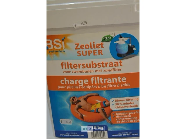 1x 10kg zeoliet super - filtersubstraat voor zwembaden met zandfilter - afbeelding 2 van  2