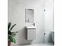 1x 40cm toiletmeubel beton grijs - como 40-05