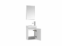 1x 40cm toiletmeubel mat wit - como 40-03 - afbeelding 2 van  7