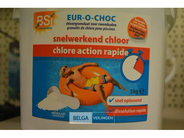 1x 5kg bsi snelwerkende chloor - afbeelding 1 van  1