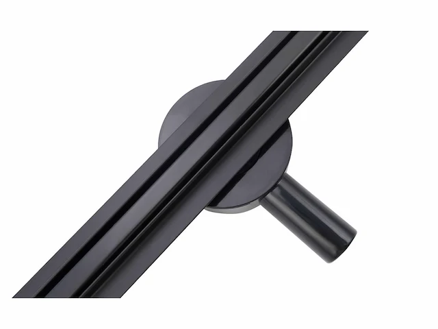 1x 60cm slim zwart douchegoot design met gesloten rooster - afbeelding 6 van  10