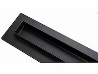 1x 60cm slim zwart douchegoot design met gesloten rooster - afbeelding 8 van  10