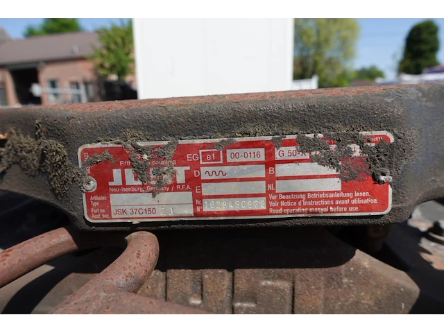 1x afneembaar chassis met koppelschotel oplegger - afbeelding 4 van  4