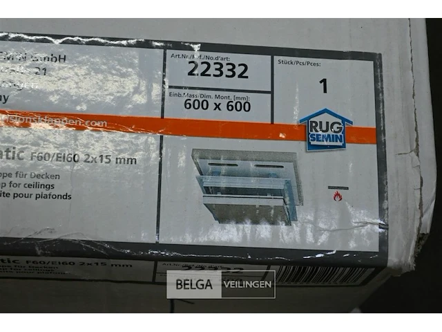 1x alumatic fgo/ei60-2x15mm 60x60 - afbeelding 1 van  2