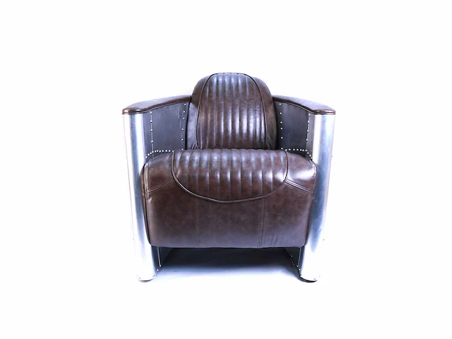 1x aviator fauteuil - bruin - afbeelding 2 van  5